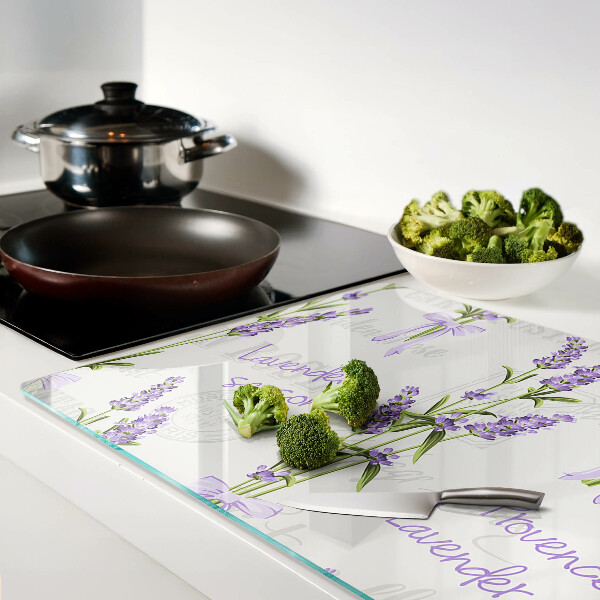 Tabla de cocina Inscripciones en lavanda y provenzal