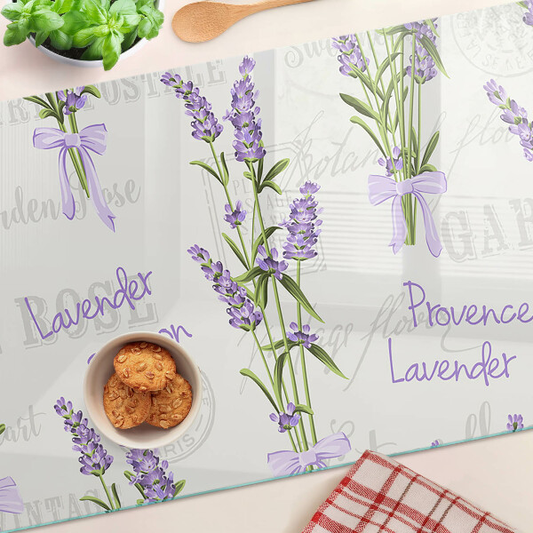 Tabla de cocina Inscripciones en lavanda y provenzal