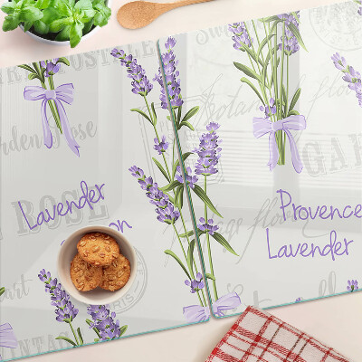 Tabla de cocina Inscripciones en lavanda y provenzal