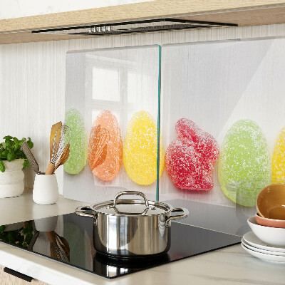 Szklana deska kuchenna Słodycze w kolorach tęczy