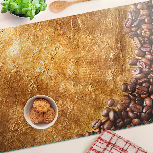 Tabla de cocina Patrón de café y cuero