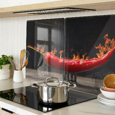 Tabla para cortar Fuego y chile