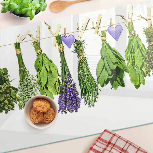 Tabla de cortar Hierbas en una cuerda