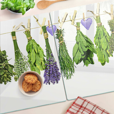 Tabla de cortar Hierbas en una cuerda