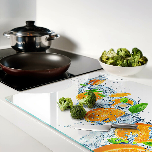 Deska kuchenna szklana Cytrusy w wodzie