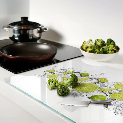 Szklana deska do krojenia Cytryny i lód