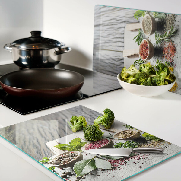 Tabla de cocina Especias y hierbas