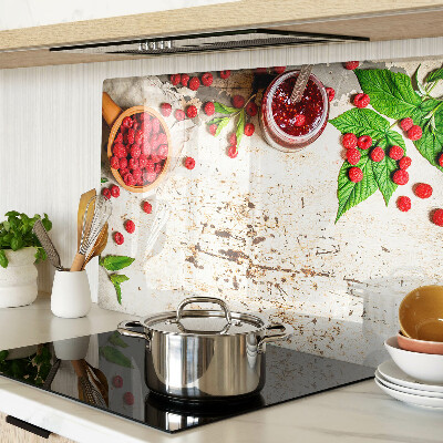 Deska kuchenna szklana Maliny i liście