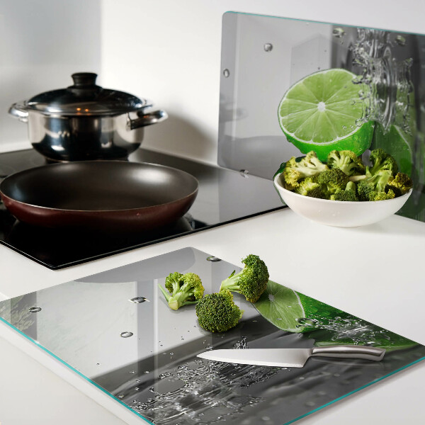 Szklana deska kuchenna Cytryny w wodzie