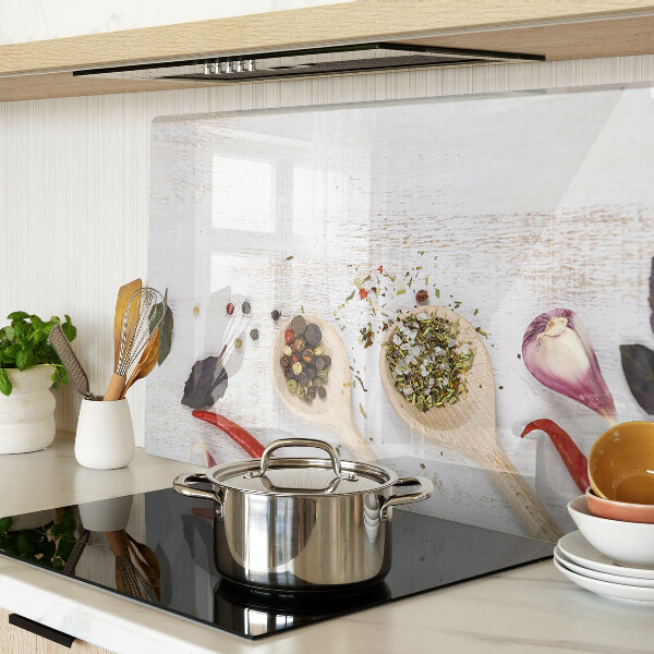 Tabla de cortar de cristal Especias y hierbas