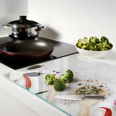 Tabla de cortar de cristal Especias y hierbas