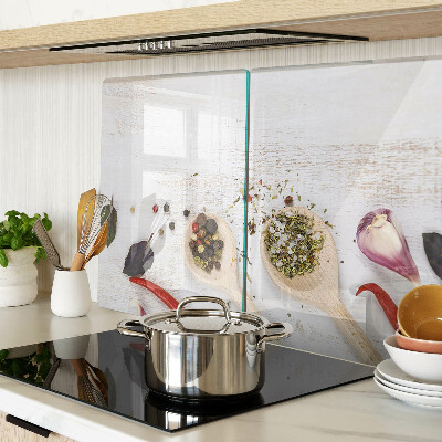 Tabla de cortar de cristal Especias y hierbas