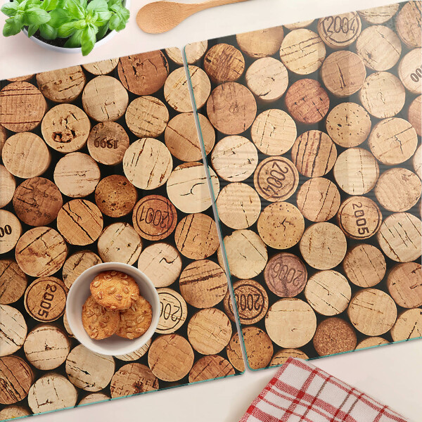 Tabla de cortar corchos de vino