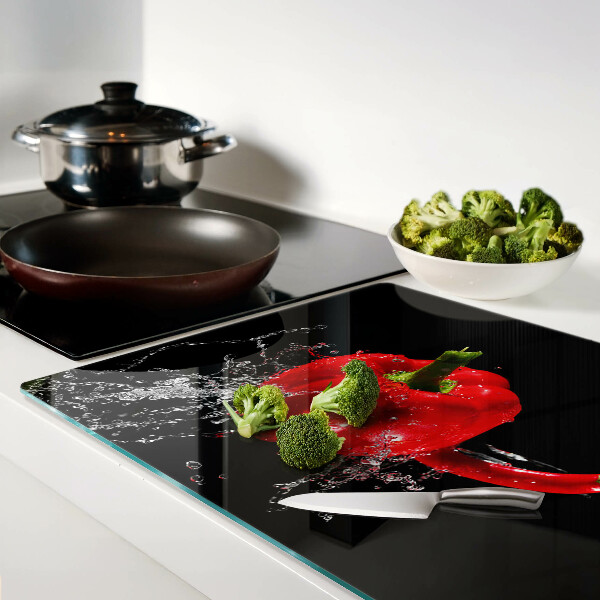 Tabla de cocina Pimiento rojo en agua