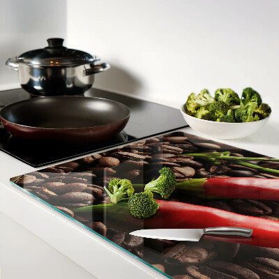 Tabla de cortar de cristal Café y chiles