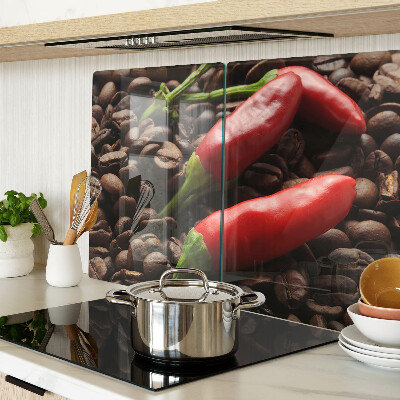 Tabla de cortar de cristal Café y chiles