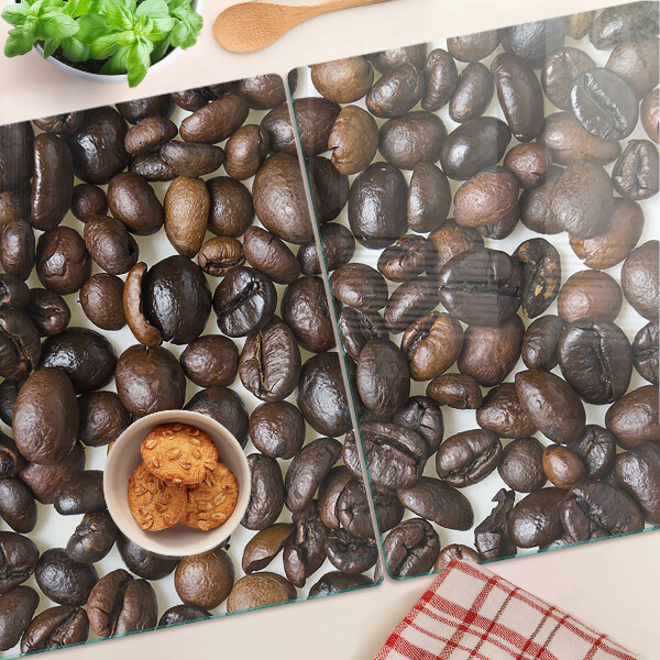 Tabla de cortar de cristal Granos de café