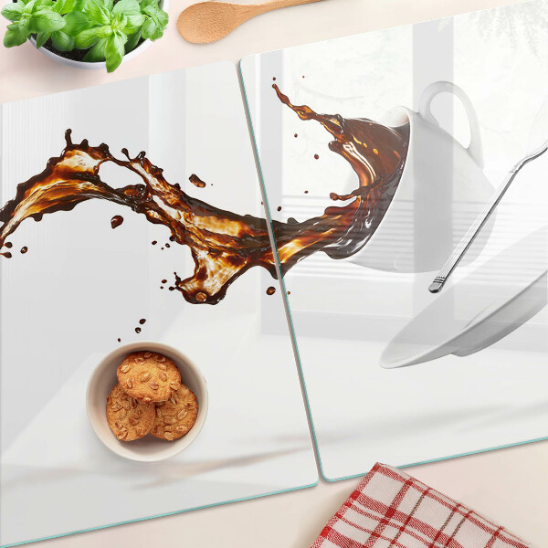 Tabla de cortar Café y una bebida refrescante