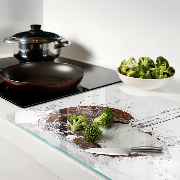 Tabla de cocina Coco con agua y chorreado