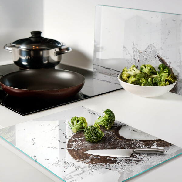 Tabla de cocina Coco con agua y chorreado