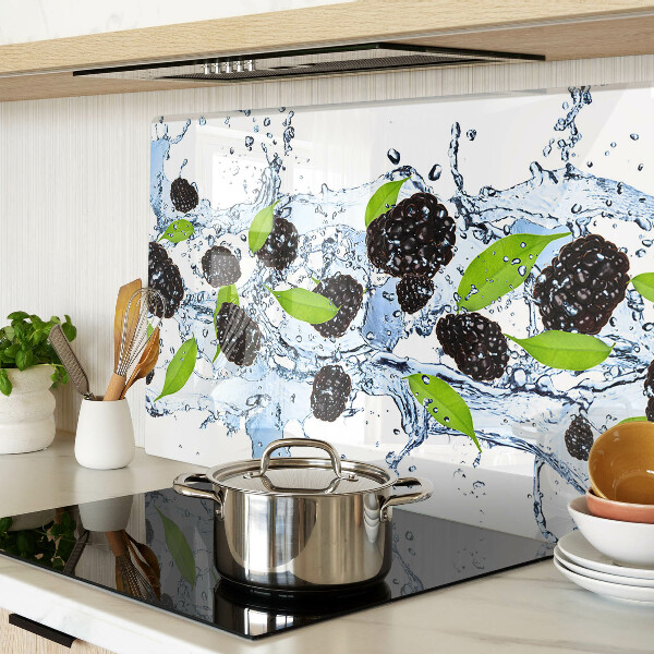 Tabla de cortar de cristal Fruta en agua