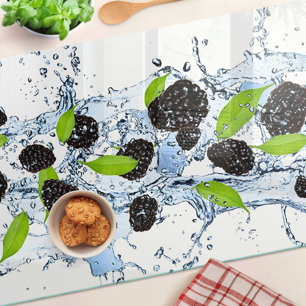 Tabla de cortar de cristal Fruta en agua