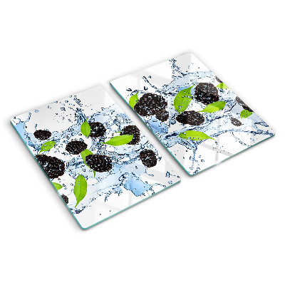 Tabla de cortar de cristal Fruta en agua