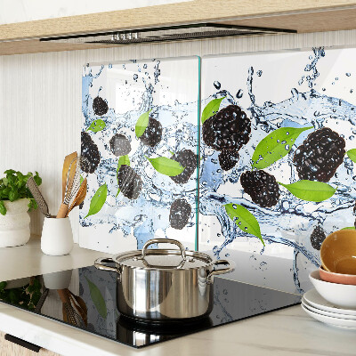 Tabla de cortar de cristal Fruta en agua