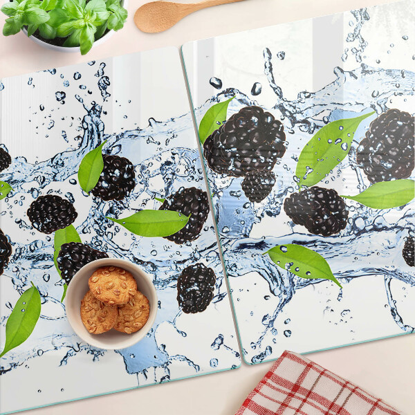 Tabla de cortar de cristal Fruta en agua