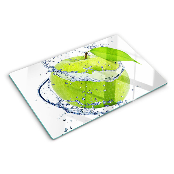 Tabla de cortar Manzana en agua