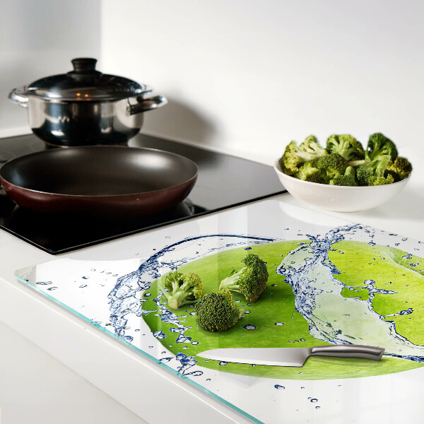 Tabla de cortar Manzana en agua