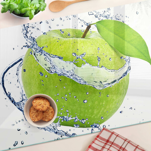 Tabla de cortar Manzana en agua