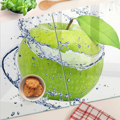 Tabla de cortar Manzana en agua
