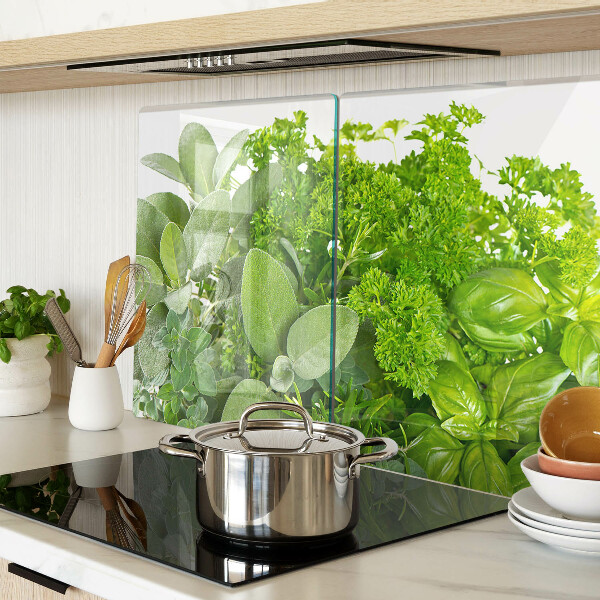 Tabla de cocina Hierbas y hojas verdes
