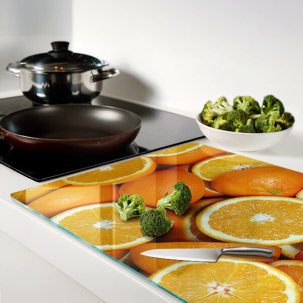 Tabla para cortar naranjas en rodajas