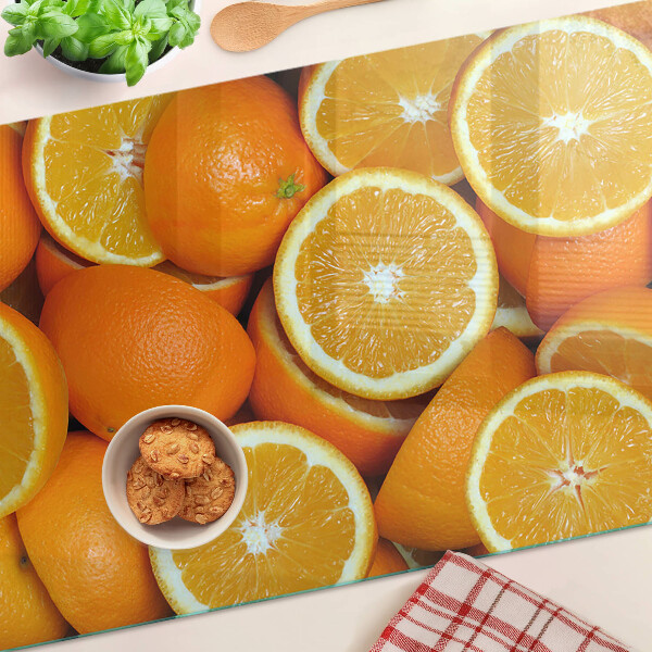 Tabla para cortar naranjas en rodajas