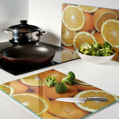 Tabla para cortar naranjas en rodajas