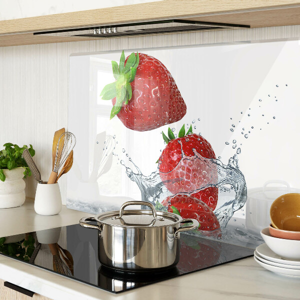 Tabla de cortar de cristal Fresas en agua