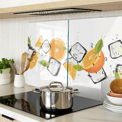 Szklana deska do krojenia Cytrusy z lodem