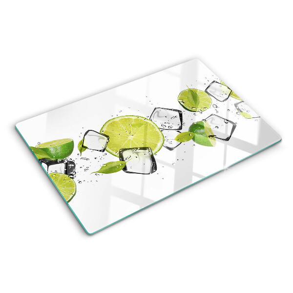 Tabla de cocina Limones con hielo en agua