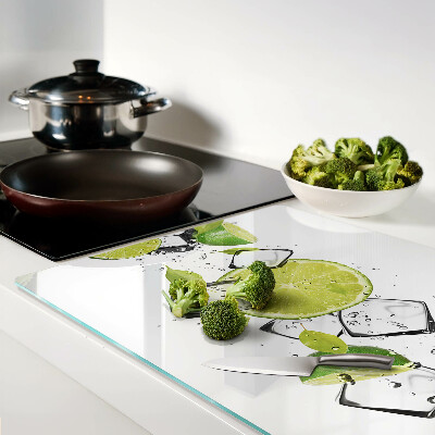 Tabla de cocina Limones con hielo en agua