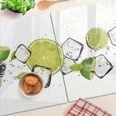 Tabla de cocina Limones con hielo en agua