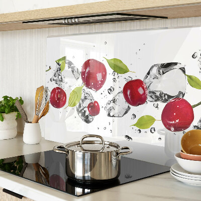 Tabla de cocina Manzanas rojas con hielo