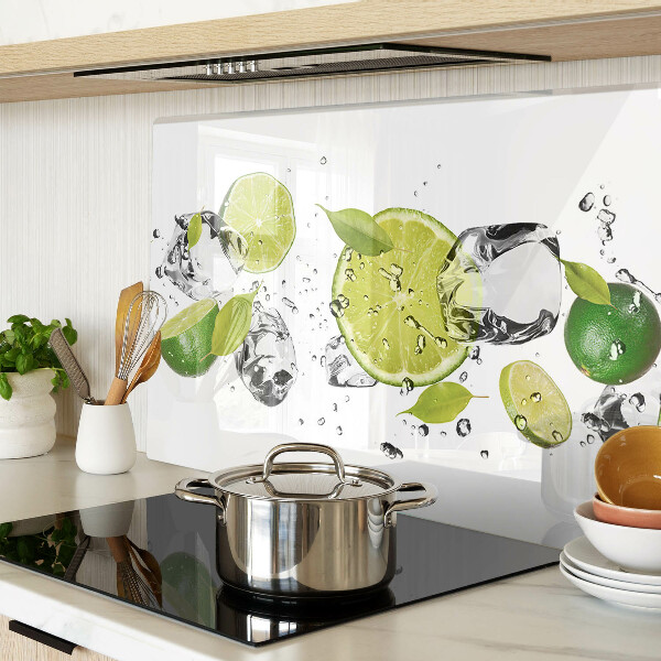 Tabla de cocina Limones y hielo en agua