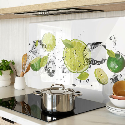 Tabla de cocina Limones y hielo en agua