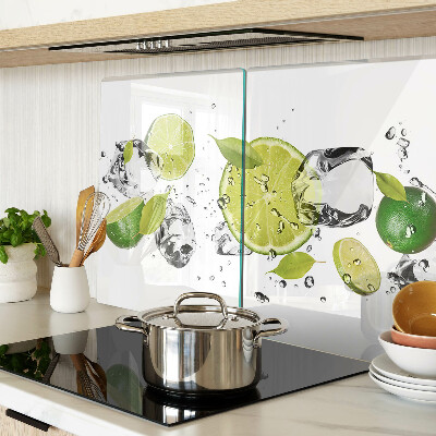 Tabla de cocina Limones y hielo en agua