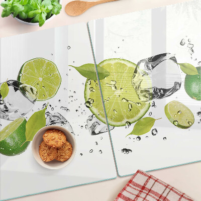Tabla de cocina Limones y hielo en agua