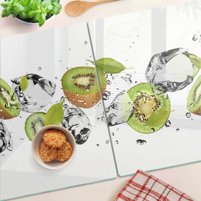 Tabla de cortar de cristal Fruta en hielo