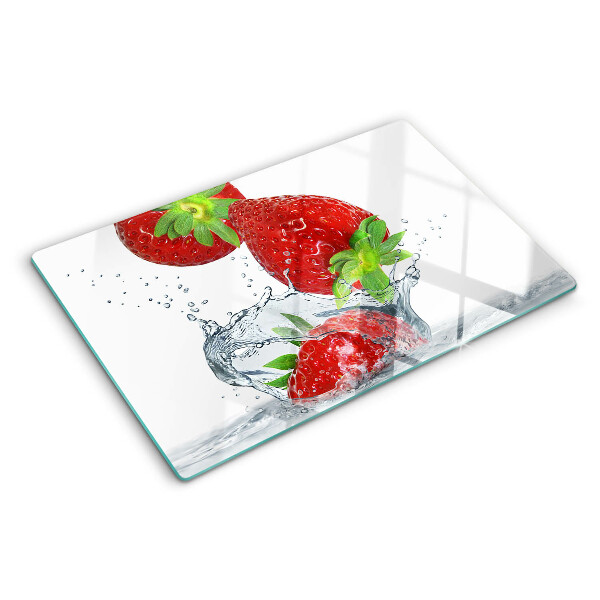 Tabla de cocina Fresas en agua