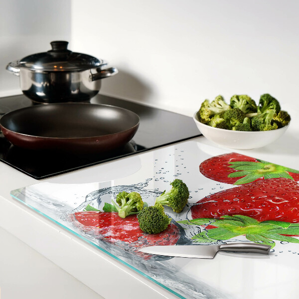 Tabla de cocina Fresas en agua